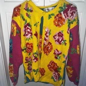 Vintage the eagle’s eye Floral Cardigan